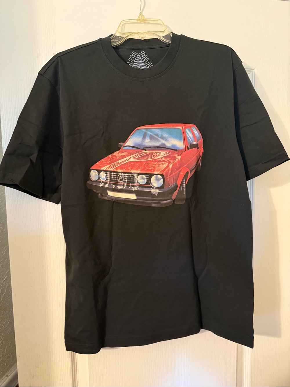 PALACE GT AIIGHT T-SHIRT Black Tee with Red Car Graphic
